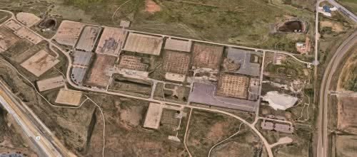 Remains of the former FCC testing facility site